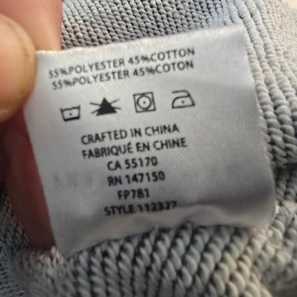 Frank & Oak Sweatshirt Men's XL Long Sleeve Colorblock Gray & Black - Picture 6 of 16